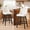 Beige, variant on Swivel Counter Height Bar Stools, Set of 2, 27'' Modern Bar Stool with Curved Back and Solid Wood Legs, Bar Stools for Kitchen Island, Faux Leather Brown
