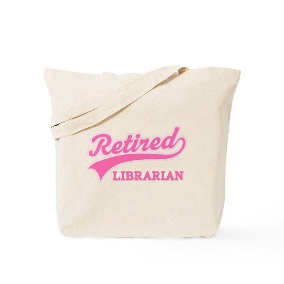 CafePress - Retired Librarian Gift Tote Bag - Unisex Canvas Tote Bag, Beige, 1-Piece