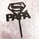 thumbnail image 1 of 10 Unids/Set Papá Cumpleaños Hornear Pasteles Decoración Accesorios Día Del Padre Superman Acrílico De Tartas, 1 of 4