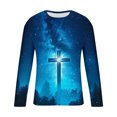 thumbnail image 5 of Amzcrzy - Sudadera Para Hombre, Informal, Cuello Redondo, Manga Larga, Camiseta Estampada, Blusa, Multicolor, 2Xl, 5 of 5