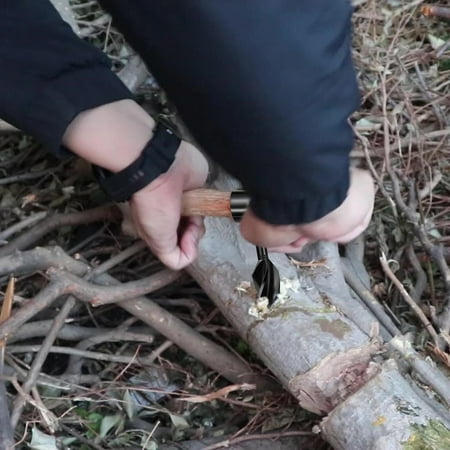 

Famure Hand Auger Wrench-Durable and Sharp Manual Hole Maker-Heavy-duty Scotch Eye Wood Drill Peg-Multitool for Camping Bushcrafting and Outdoor Backpacking