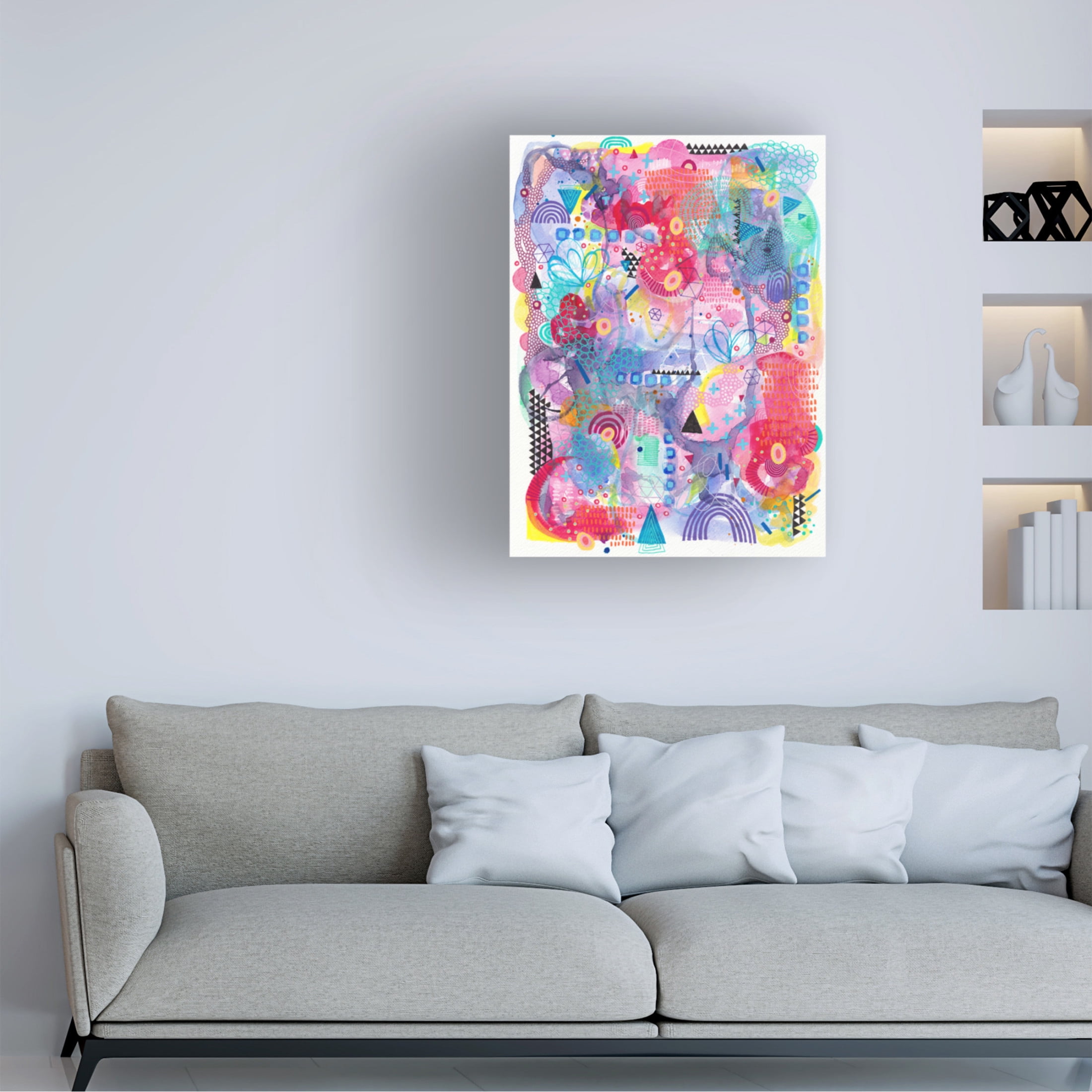 Canvas Wall Art - Van Dam Art 'Bring Me Hydrangeas' Wall Art for Living Room, Bedroom, or Office Décor by Trademark Fine Art - 35 x 47 Inches