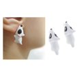 thumbnail image 3 of 1 par de pendientes de mordedura de animales de dibujos animados 3D de aleación de Zinc, moda Simple para morderse la oreja Estilo 2 Yuyangstore Pendientes de tachuelas, 3 of 8
