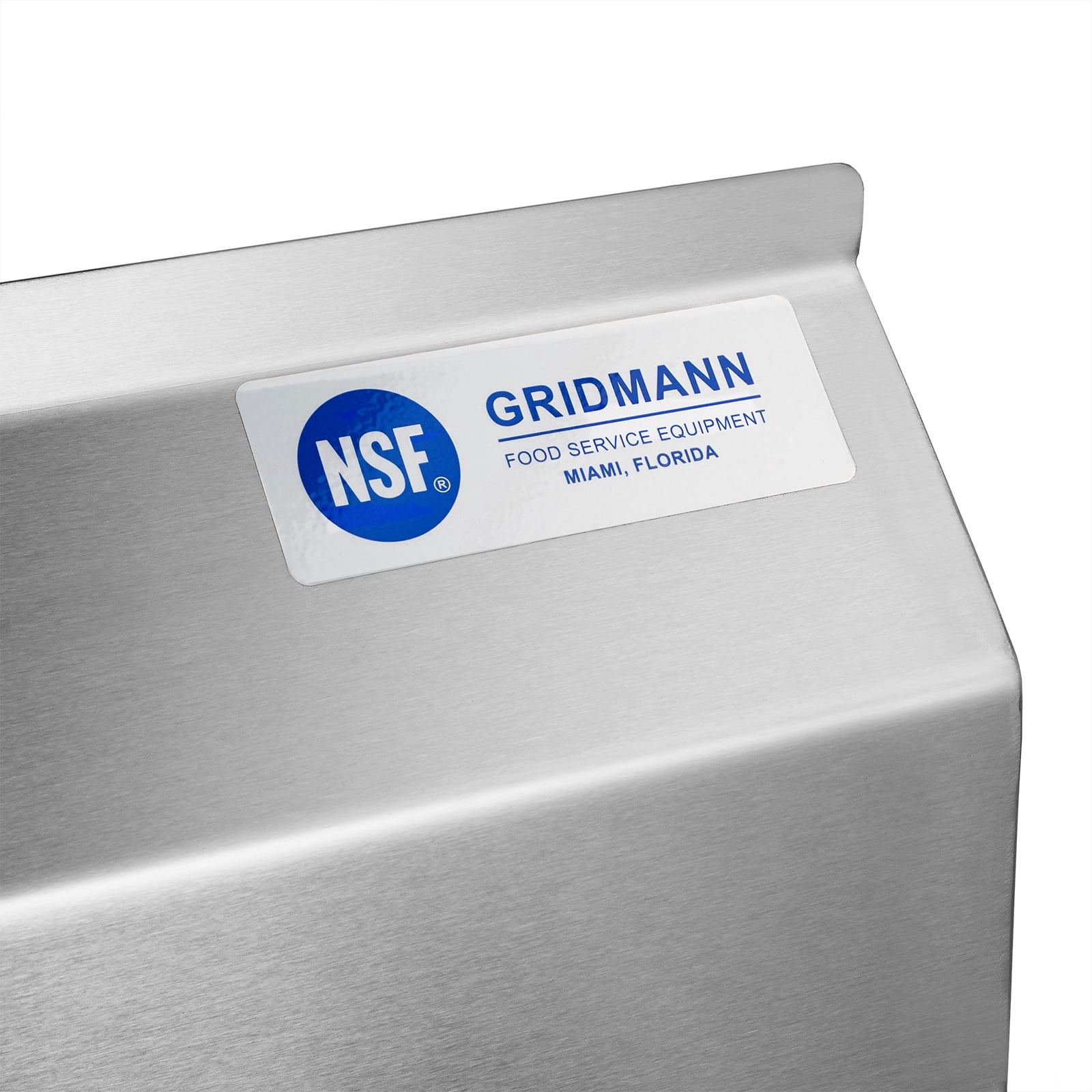 GRIDMANN Stainless Steel Utility Sink with 18" x 18" Bowl, NSF Commercial Kitchen Prep Sink