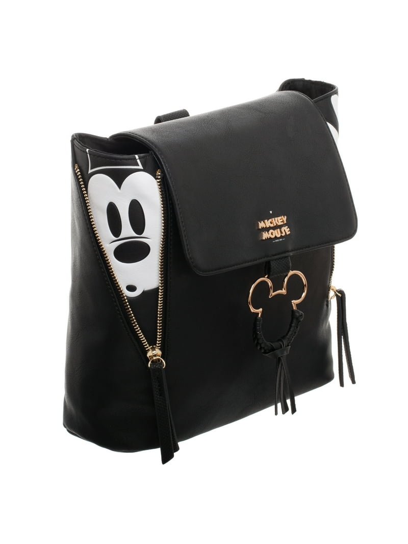 Disney Mickey Mouse Mini Backpack for Adults with Gold-Plated