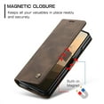 thumbnail image 2 of Dteck Case for Samsung Galaxy Z Fold 7 , Magnetic Closure Leather Flip Wallet Case with Card Holder Shockproof Kickstand Protective Phone Cover for Samsung Galaxy Z Fold 7,Coffee, 2 of 9