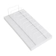 thumbnail image 1 of Estante expositor de azulejos de escritorio con 10 ranuras para tarjetas. Organizador de azulejos versátil. Soporte de vidrio para salas de exposición Blanco, 1 of 8
