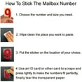 thumbnail image 5 of ZTTD Mailbox Numbers for Outside 5 Sets 0-9 Reflective Number Stickers Strong Self Adhesive Address Numbers for Houses Red 4 Inch, 5 of 9