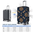 thumbnail image 2 of Anchor Steering wheel Rope vintage Luggage Cover Anti Scratch, Elastic Suitcase Protector Suitcase Covers for Luggage Fits 18-32 Inch Luggage, 2 of 5