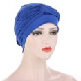 thumbnail image 1 of Head Scarf Solid Color Braid Headdress Brimless Pure Color Turban Cap Party Accessories, 1 of 6