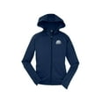 thumbnail image 1 of Gravity Outdoor Co. Veste à Capuche en Molleton pour Femmes - Logo Blanc - Bleu Marine - P, 1 of 1