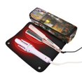 thumbnail image 5 of Hair Tools Storage with Heat Resistant Mat- Floral and Kitten Pattern Printed Curling Iron Travel Bag/Flat Iron Case for Women, 5 of 8