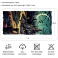 thumbnail image 2 of Halloween Cemetery Chic Chiffon Silk Scarf for Women - Lightweight and Breathable - Elegant 180x73cm Wrap for Any Occasion, 2 of 6