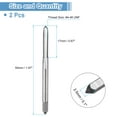 thumbnail image 2 of Uxcell 2pcs Hand Bottom Tap #4-48 UNF 2B Bottoming Style Screw Tapping Threading Tool, 2 of 6