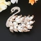 thumbnail image 2 of EeaseMX 1 broche de cisne de aleación de circón, elegante broche de ramillete, joyería de moda para mujer., 2 of 7