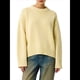 thumbnail image 3 of Suéter de Mujer, Cuello Redondo, Larga, Holgado, Tejido Suave, Dobladillo Acanalado, para Otoño e Invierno. Amarillo Talla Única, 3 of 10