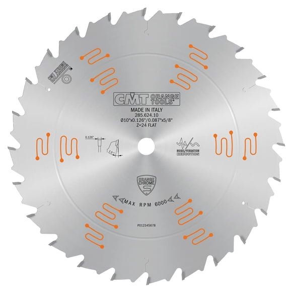 Ripping 10âx0.126â/0.087âx5/8â T=24 Flat