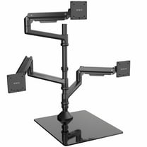 VIVO Pneumatic Triple Ultrawide Monitor Desk Stand, Up to 49 inch Computer Screens