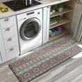 thumbnail image 3 of Boho Blue Ethnic Pattern with Star Motifs Kitchen Rug Mat,Kitchen Runner Rugs Non Skid Washable,Decorative Kitchen Floor Mats for Kitchen,Sink,Laundry,17"x47.2", 3 of 7