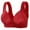 Red, variant on Bras For Women No Underwire, Plus Size Bras for Women Front Closure Wirefree Bra Daily Wear Bras Minimizer Full Coverage Bras Everyday Bra