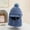 Blue, variant on NAISIBABY Kids Winter Plush Hat, Thicken with Ear Flaps Solid Color Warm Cap Beige Free Size