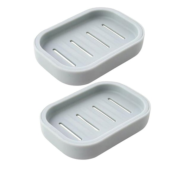 2025 Saving 2 Pcs Draining Soap Dish, Soap Houder, Bar Soap Holder for Tub, Soap Saver, Soap Dishes for Bathroom Shower(Light Blue)