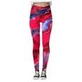 thumbnail image 5 of Wangmeiwg Women's Independence Day Tie Dye Printed Leggings Lifting Sports Leggings Yoga Pants Comfy Leggings for Women plus Size, 5 of 5