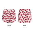 thumbnail image 3 of Balery Strawberry Pantalones cortos deportivos para mujer con forro y dos bolsillos, elásticos, para entrenamiento, gimnasio, yoga-XX-Large, 3 of 7