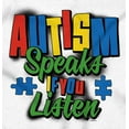 thumbnail image 2 of Autism Speaks If You Listen Awareness Unisex Fleece Graphic Zip Up Hoodie Brisco Brands 3X, 2 of 5