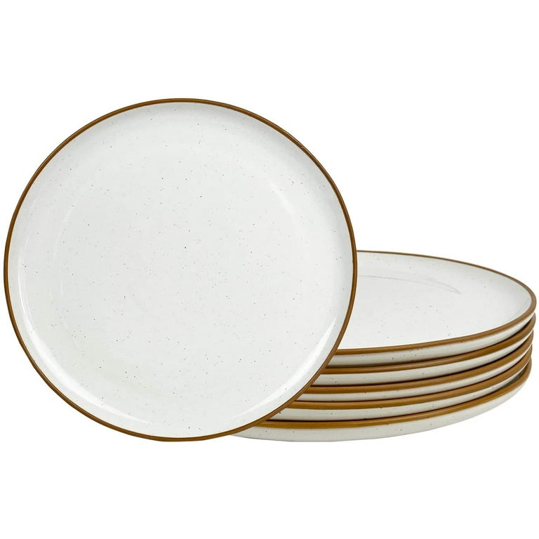 Mora Ceramic Dinner Plates Set of 6, 10 inch Dish Set - Microwave