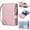 Rosegold, variant on For Samsung Galaxy Z Fold8 Multifunctional Wallet Case with Zipper Pouch,RFID Blocking PU Leather,Magnetic Closure Flip Stand Purse with Pencil Holder+Wrist Strap Phone Cover,White