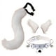 thumbnail image 3 of Diadema con orejas de zorro y lobo y cola de piel sintética hechas a mano para accesorios de disfraces de fiesta de cosplay, 3 of 5
