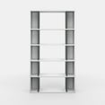 thumbnail image 6 of Ada Home Decor Sanborn Multiple Tier Open Shelf Modern Bookcase, Anthracite/White, 6 of 7