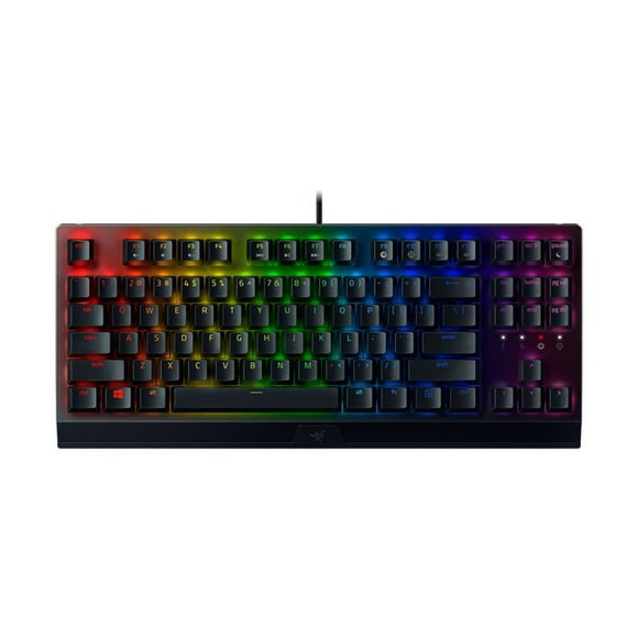 Razer Razer BlackWidow V3 Tenkeyless Mechanical Gaming Keyboard with Razer Green Switches, Chroma RGB Lighting, and Compact 87-Key Design