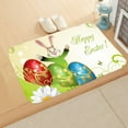 thumbnail image 2 of Kitchen Rugs Cute Bunny Festival Carpet Easter Eggs Bath Rug Easter Welcome Doormat Happy Easter Day Home Decor, 2 of 3