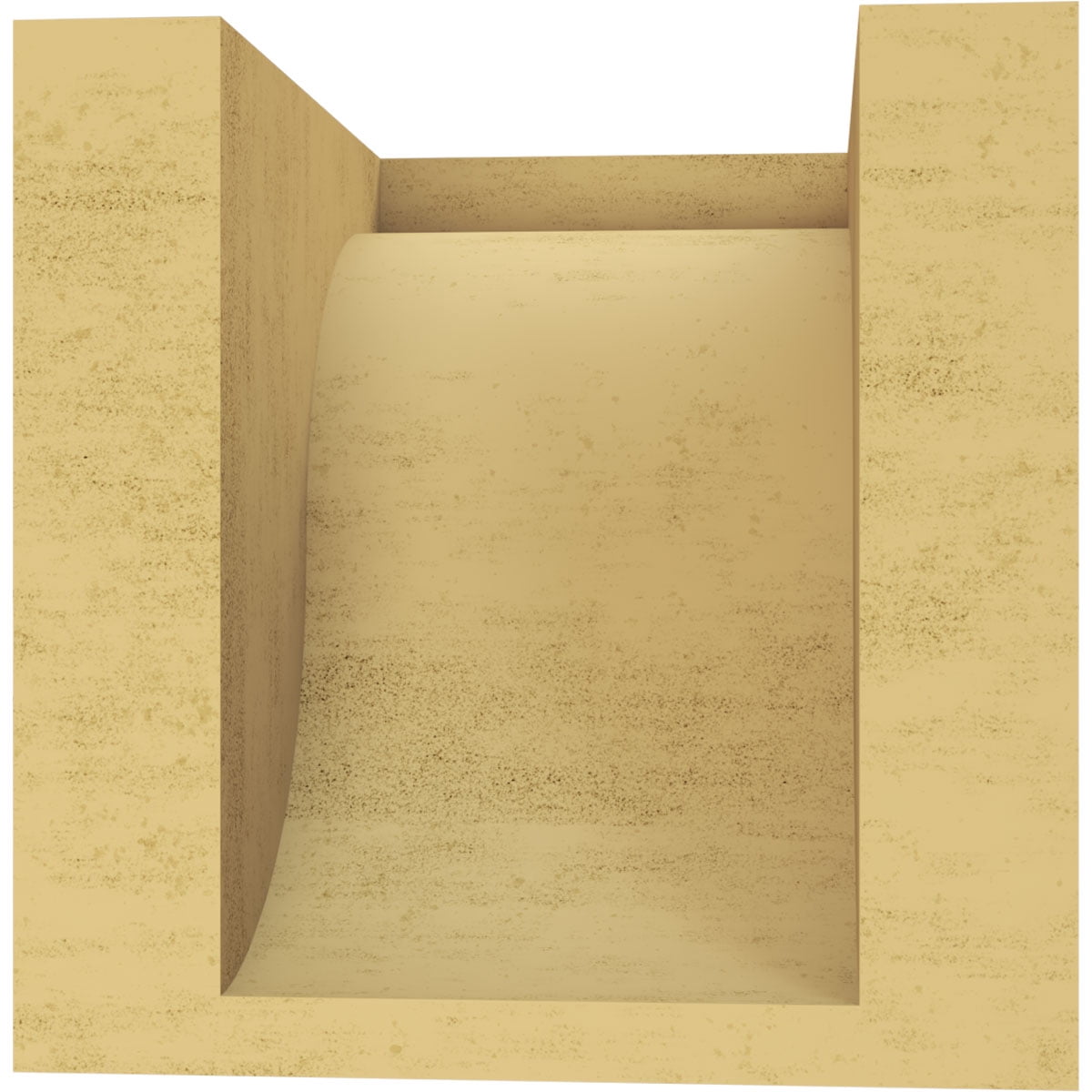 5"W x 5"D x 5"H Wide Del Monte Rough Cedar Woodgrain TimberThane Corbel, Primed Tan