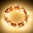 thumbnail image 4 of 0.2W 2M 20Led Luces de Cadena de Alambre de Cobre Luces de Cadena Decorativas Festivas Blanco Cálido CACAGOO Cadena de luz, 4 of 7