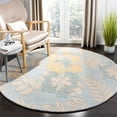 thumbnail image 2 of SAFAVIEH Soho Brooklyn Floral Wool Runner Rug, Blue/Multi, 2'6" x 8', 2 of 9
