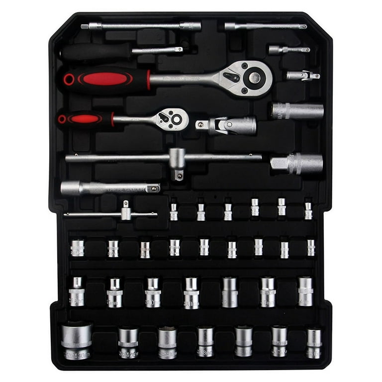 188-Piece Tool Set with Wheels, Tool Kit with Rolling Tool Box, Four-Layer  Tool Kit, Toolbox Storage Case with Drawer, Complete Household Tool Kit, Tool  Set for Men, Gift on Father's Day 