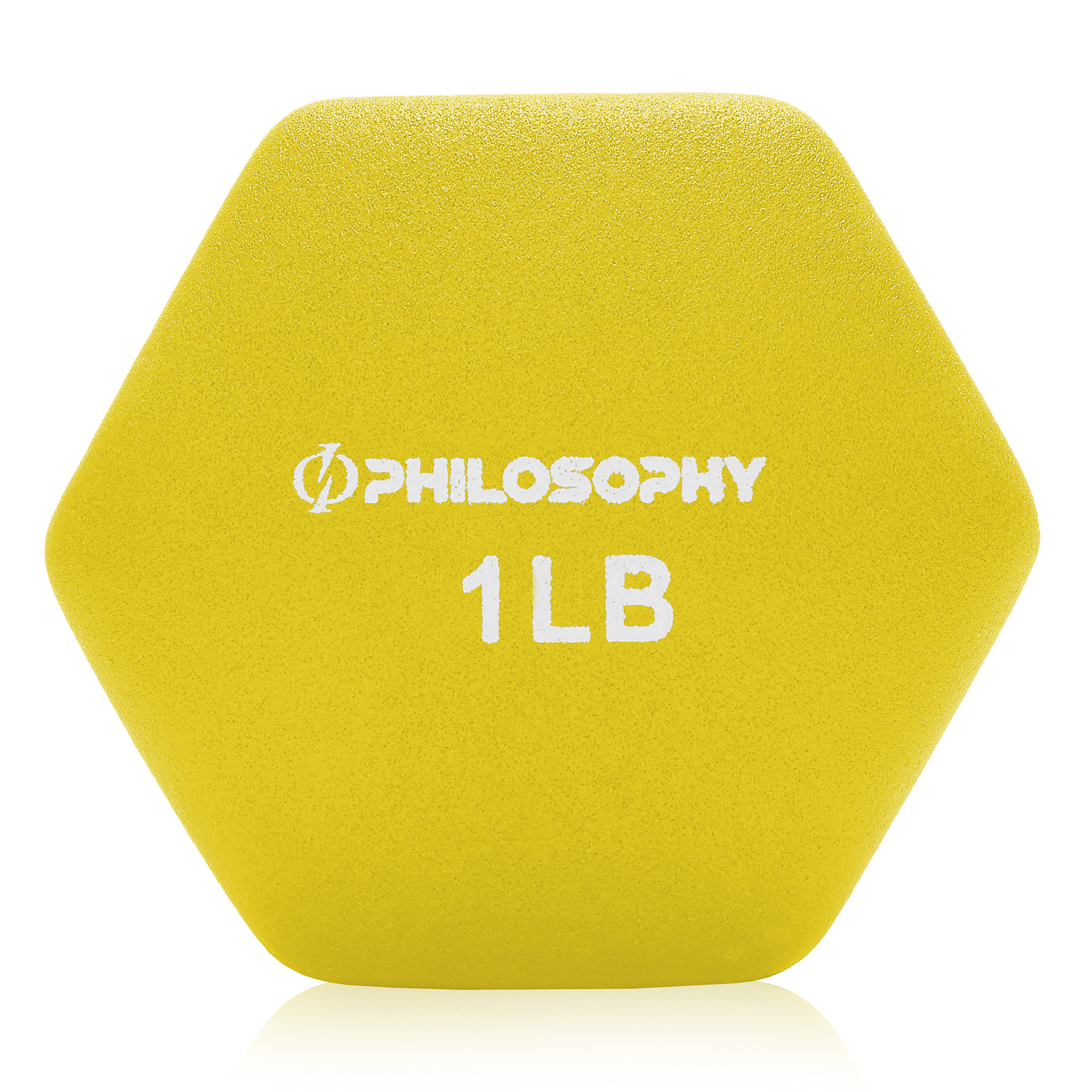 Philosophy Gym 1 lb Neoprene Dumbbell Pair, Yellow photo 3