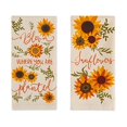 thumbnail image 2 of Design Imports CAMZ10635 Assorted Sunny Sunflowers Printed Dish Towel Set - Set of 2, 2 of 6