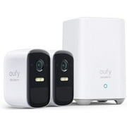 Angle View: eufy Security, eufyCam 2C Pro 2-Cam Kit, Wireless Home Security System with 2K Resolution, 180-Day Battery Life, HomeKit Compatibility, IP67, Night Vision, and No Monthly Fee.