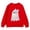 AB204 Red, variant on Tisuna Girl'S Halloween Sweatshirts Ghost Print Long Sleeve Crewneck Sweatshirt Kids Comfort Fit Theme Party Daily Tees Shirts Size 3-4 Years Black