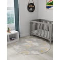 thumbnail image 4 of Unique Loom Whimsy Kids Collection Area Rug - Rainbow, Stars, And Clouds (3' 3" Round Gray/Ivory) Perfect For Kids Bed Room/Nursery Room/Living Room/Class Room/Play Room, 4 of 6