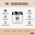 thumbnail image 3 of Whey Protein Naked Vanilla 500g Grass Fed w/ Coconut Sugar, 3 of 6