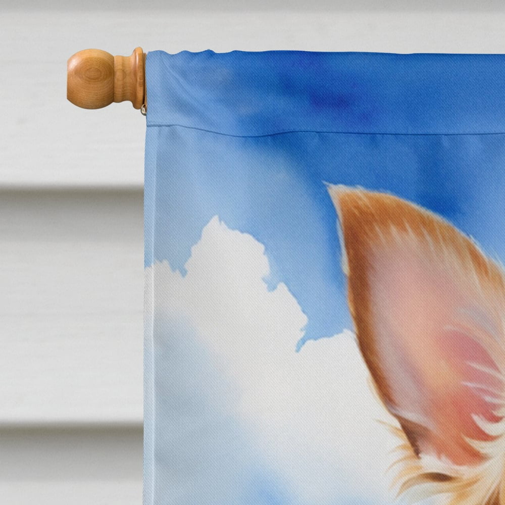 Chihuahua Easter Egg Hunt House Flag 28 in x 40 in