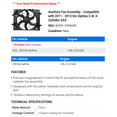 thumbnail image 2 of Auxiliary Fan Assembly - Compatible with 2011 - 2013 Kia Optima 2.4L 4-Cylinder GAS 2012, 2 of 2