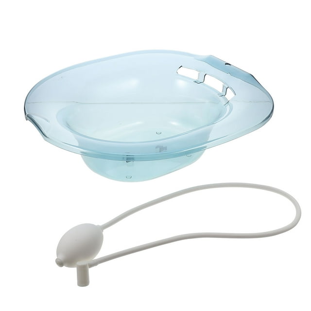 Miangastore 1 Set Plastic Postpartum Care Wash Basin Sitz Bath Toilet Seat Sitting Basin