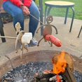 thumbnail image 3 of Hot Dog Man Marshmallow Mujer Tostador Cocina Campfire Stick Diy Brocheta De Barbacoa, 3 of 4