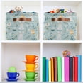 thumbnail image 6 of Yayeee Canvas Storage Basket with Handles for Shelves Fabric Bins Closet Organizer, Floral Easter, 6 of 8